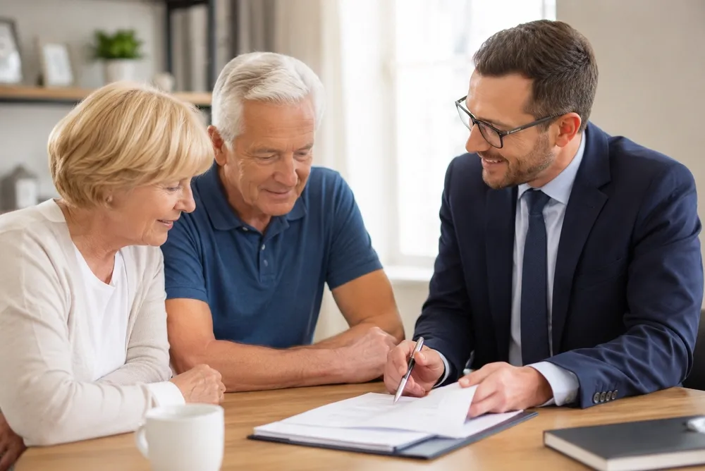 First-time buyers in their new home