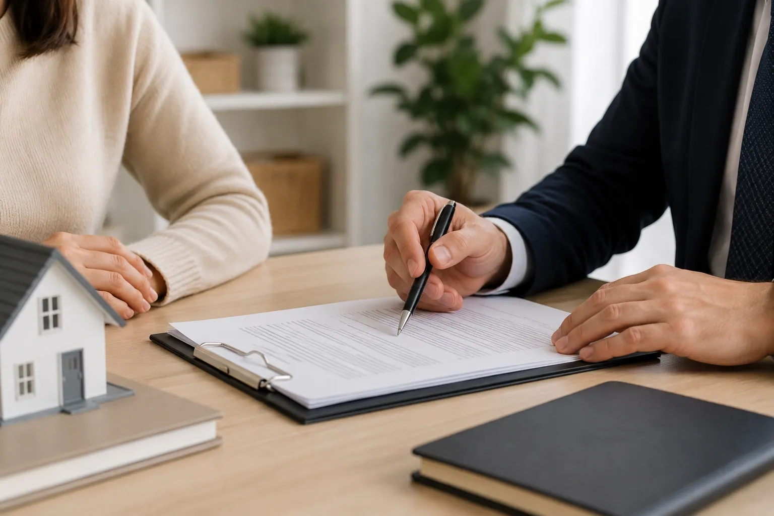 Reviewing and signing legal paperwork